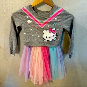 Hello kitty sweatshirt top dress with tutu bottom size 6